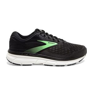 Brooks Dyad 11 Womens Road Running Shoes Black/Green/White | USA-IYX956027